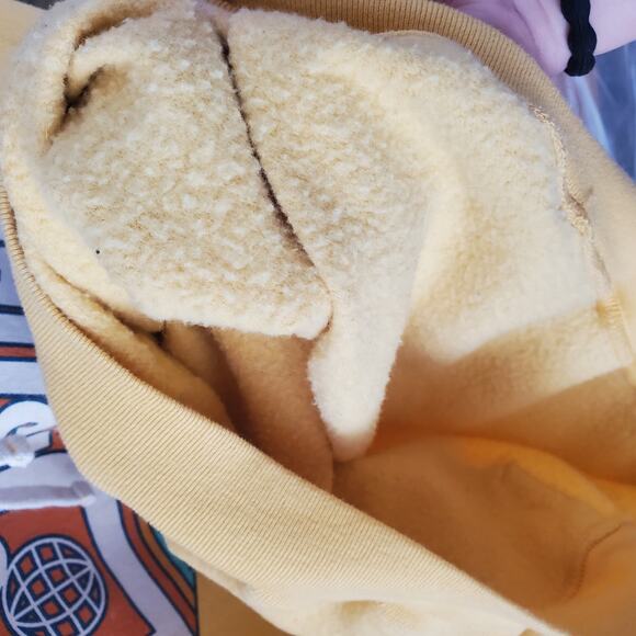 🔥 Disney Parks Walt Disney World Retro Graphic Hoodie Yellow Rainbow Small - Picture 4 of 10